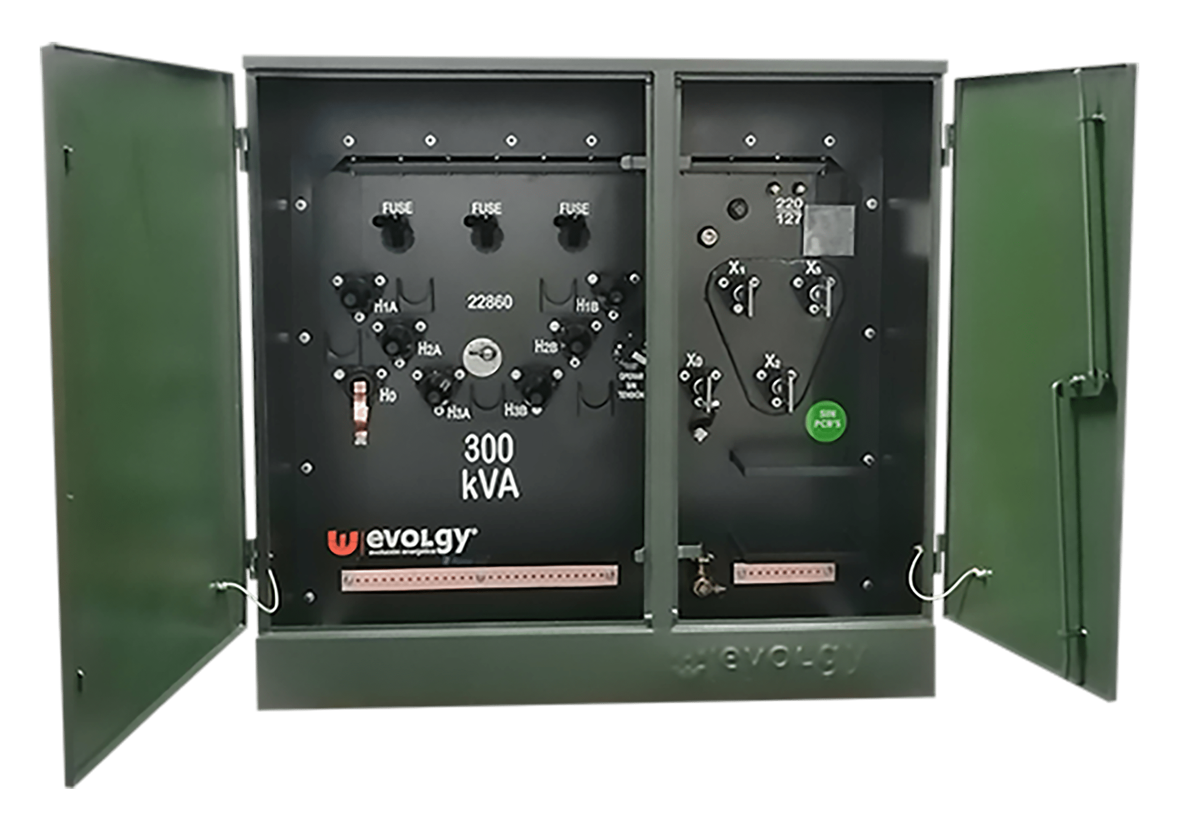 Transformador pedestal trifásico 300 kVA